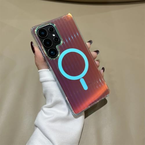 Étui magnétique Samsung S25 transparent et antichoc pour Galaxy S24 Ultra