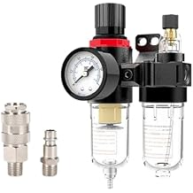 1pcs AFC2000 1/4 Air Compressor Oil Water Separator Filter Regulator Trap Airbrush Pressure Reducing ValveAFC-PC1402