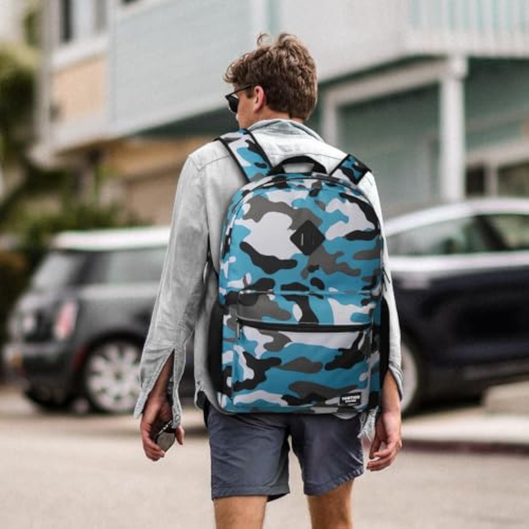 USB Charging School Backpack for Men and Teen Boys