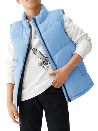Image of Meikulo Boys Puffer Vest Zip Up Quilted Gilet Sleeveless Jackets