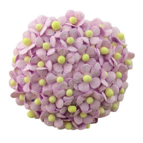 FLORES DE PAPEL mini cariño - lila - 100 piezas