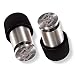 Soundox High Fidelity Ear Plugs for Ear Protection, Concerts, Loud Events | Free Bonus Neck-Cord | Comfortable Earplugs for Noise Reduction| Safe Ears| (S,M,L) Sizes - High Polish Space Silver
