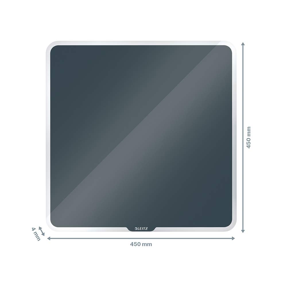 Leitz - Imán para pizarra blanca (45 x 45 cm), color gris