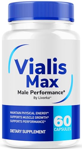 Vialis Max Pills for Men - Official Vialis Max Capsules Supplement Support, All Natural Vialis Max Premium Pills Advanced Formula, Vialis Max Pills for Men Reviews, 60 Capsules for 1 Month