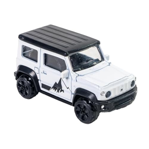 Image of Mini Style Die Cast Metal White SUV Toy Car 1:64 Scale Collectible Off Road Adventure Vehicle Model for Kids Play Display Premium Miniature Car Gift Durable Metal Body Realistic SUV Model Toy