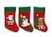Produktbild HAAC Nikolaus Stiefel Nikolausstiefel Weihnachtsstrumpf mit Weihnachtsmann Schneemann oder Bär aus Filz 38 cm x 18 cm