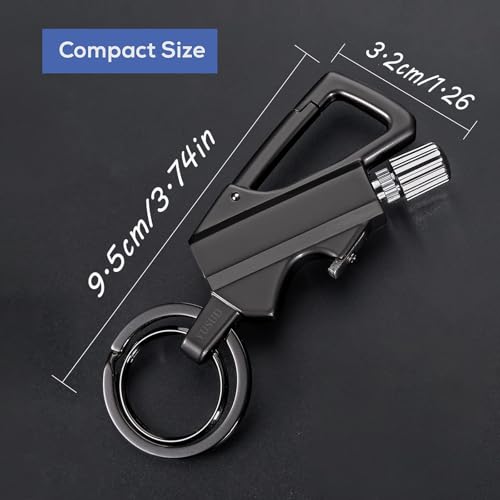 Encendedor Multiusos Reutilizable Resistente al Viento Negro miniatura 2