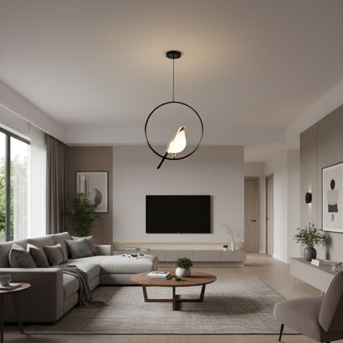 Image of Lyse Decor Bird Led Hanging Lights for Living Room /Bedroom Ceiling, Hanging Lamps for Home Decoration, Pendant Lights for Ceiling /Dining Area /Kitchen Island