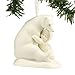 Department 56 Snowbabies â€œBig Bear Hugâ€ Porcelain Hanging Ornament, 3.25 Inch, Color Pillow 412