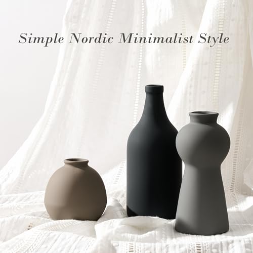 50% Off PORCER Ceramic Vase Set of 3 - Nordic Home Decor - Image 8
