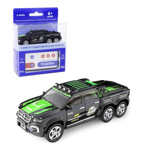 Image of Mini RC Car 1:64 Scale Remote Controlled Car from 3 4 5 6 Years 2.4GHz Mini RC Cars with Tractor and LED Light 3 Speed, Baby Cars Toy Gift