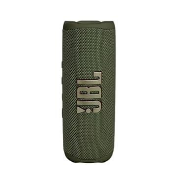JBL Flip 6 - Portable Bluetooth Speaker, powerful sound and deep bass, IPX7 waterproof, 12 hours of playtime, JBL PartyBoost for multiple, pairing speaker for home, outdoor and travel (Green)