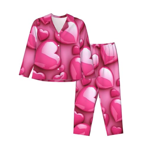 Pyjama classique femme manches longues boutonné respirant et extensible