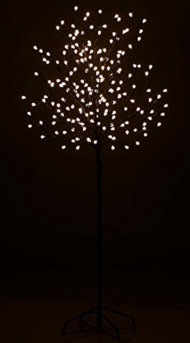Lunartec Solar Baum: XL-Solar-LED-Lichterbaum mit 200 beleuchteten Knospen, 150cm, IP44 (Solarbaum Garten, Lichterbaum außen, Weihnachtsbaum)