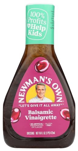 Newman's Own Balsamic Vinegar Salad Dressing 16 oz (Pack of 6)