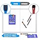 maxtek Whiteboard Stifte, Magnetische, Trocken Abwischbare Marker, Whiteboard Marker mit Feiner Spitze, Folienstift Abwischbar Geruchsarmer Erase Marker mit Radiergummi (6 Farben, 6)
