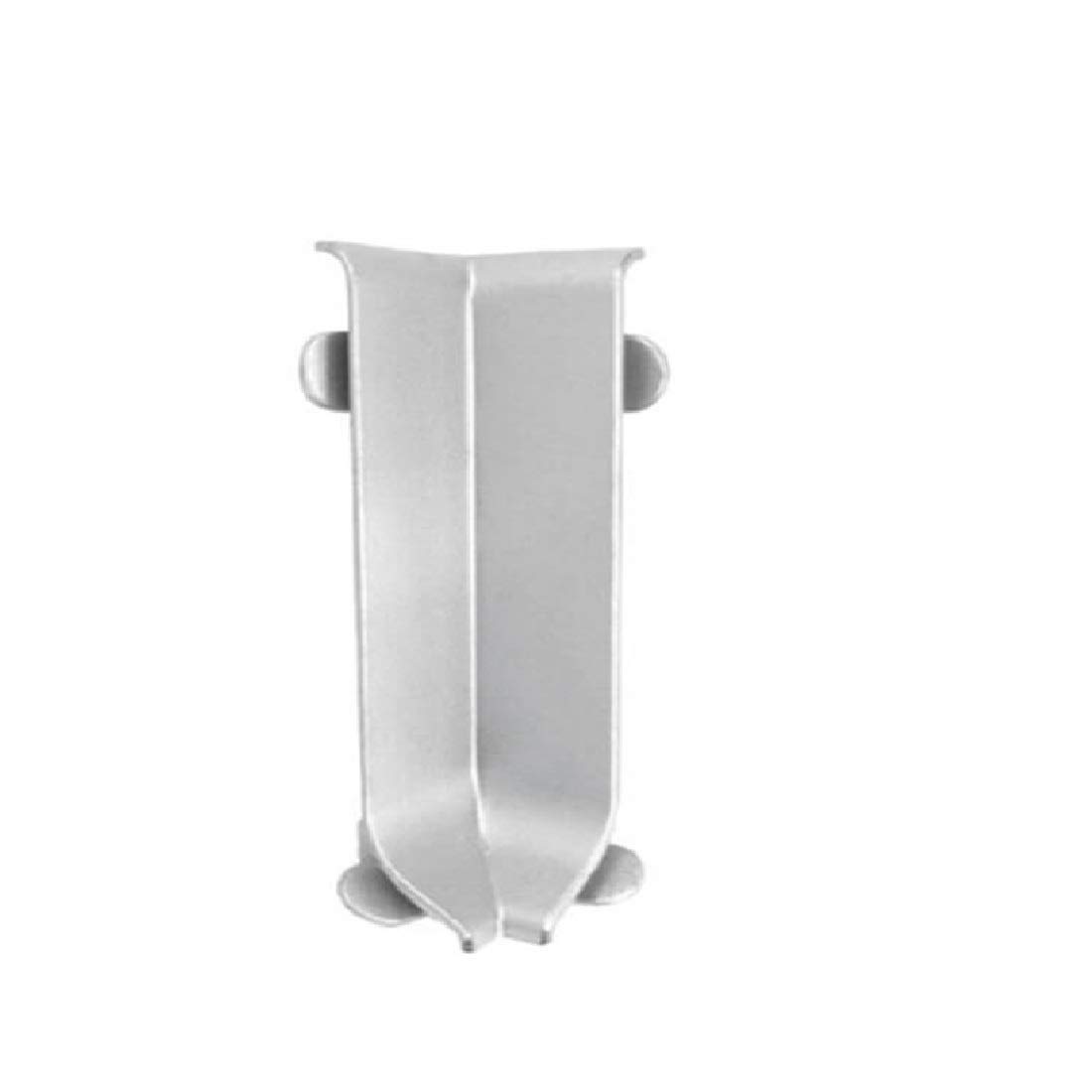 2.5m SKIRTING BOARD anodised aluminium floor-wall joint cover gap + PVC ACCESSORIES TMW Profiles (100mm PVC Inside Corner)