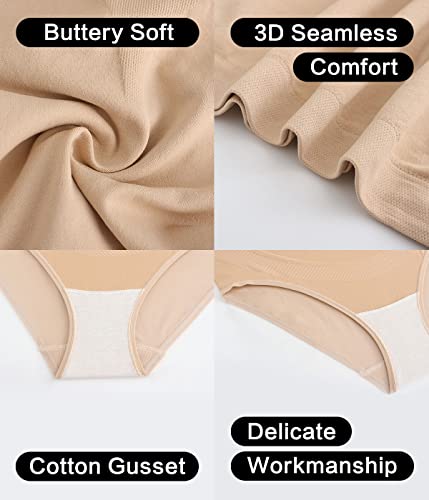 Kunindome Maternity Underwear Over Bump Seamless Support Maternity Panties, 2 Pack Of Nude + Pink, Medium #TOP3