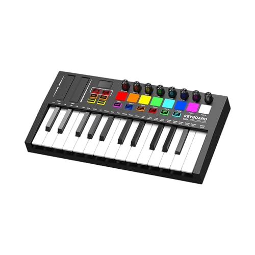 Teclado De Piano Controlador Midi Electrónico Profesional De 25 Teclas Teclado Portátil Inteligente Con Almohadilla De Arreglo