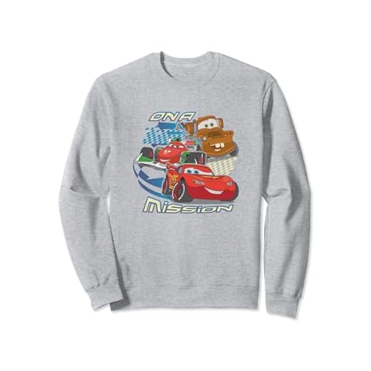 Disney Pixar Cars 2 On A Mission Main Cast Group Shot Sweatshirt