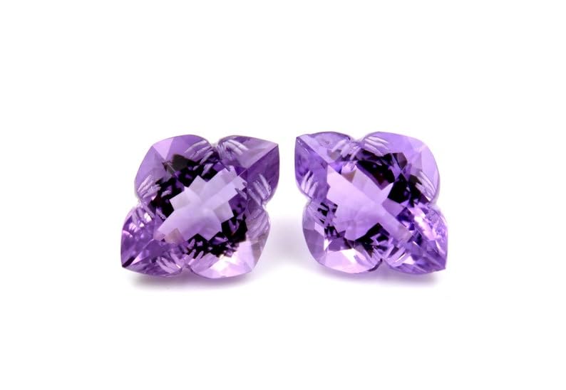 Améthyste naturelle facettée 20x16mm pour création de bijoux DIY