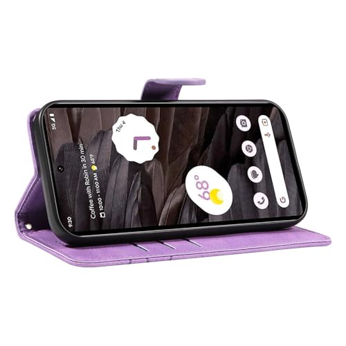 Étui Pixel 10 Pro 5G bleu housse portefeuille en cuir à rabat - 6