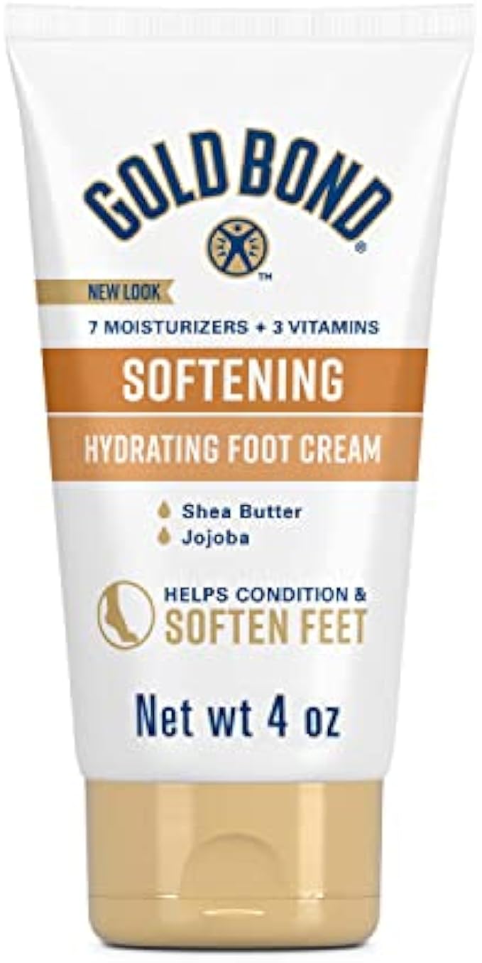 Gold Bond Softening Foot Cream 4 oz. With Shea Butter to Soften Rough & Dry Feet
