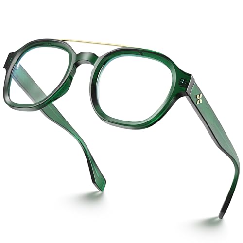Image of VISOONE Retro Round Anti Eyestrain Metal Medium Eyewear Blue Light Blocking Glasses for Computer Gaming Women Man SANFORD