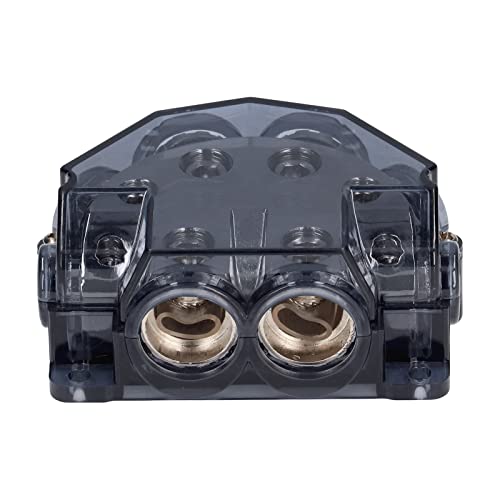 Bloque de distribución de energía y divisor de cable de tierra de 6 vías para car audio
