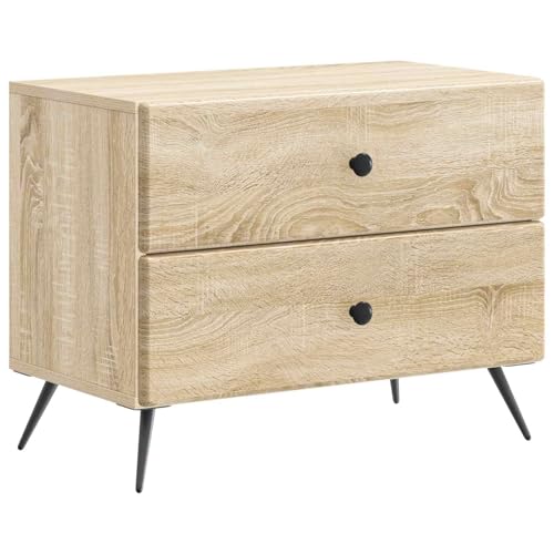 Table de chevet chêne Sonoma meuble rangement chambre design moderne - 2