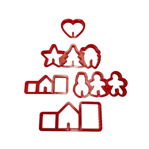 Linic Products UK Made Mug Topper Gingerbread Cookie Cutter Set (S7929) Free UK Delivery