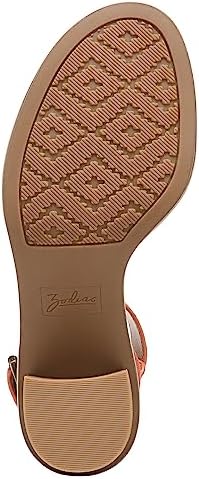 Zodiac Women's Ilsa Heeled Sandal, Papaya Orange Suede, 9.5 | Image 6