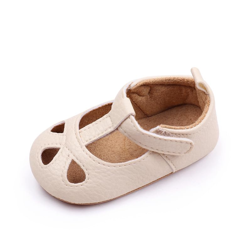 Baby Girls Shoes Anti-Slip Soft Rubber Sole Toddler Hollow-Out Princess Dress Flats2