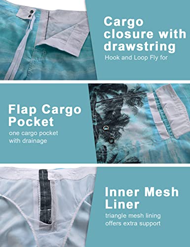 Image of unitop Men's Board Shorts Summer Holiday Surf Trunks Quick Dry