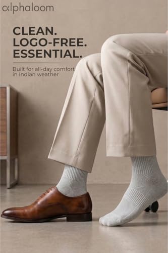 Image of Men's Cotton Rich Ankle Socks Unisex | Soft, Skin Friendly, Terry Cushioned & Breathable | Fits UK 5-11| Combo Packs
