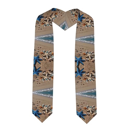 Capa de graduación clásica de playa de estrella de mar de 72 pulgadas, la mejor opción de regalo para ceremonias de graduación y toma de fotos