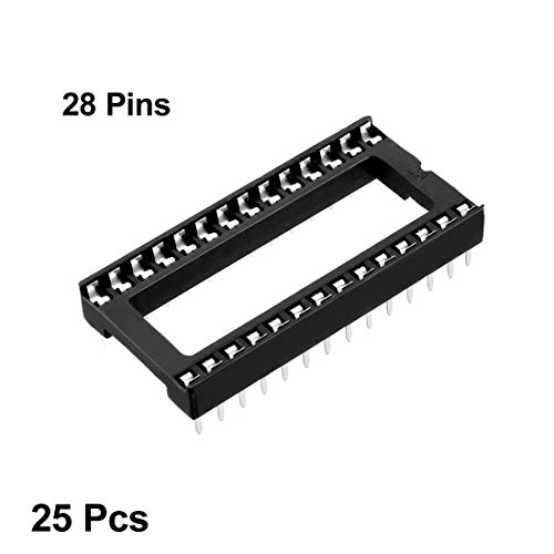 Socket DIP IC 28 broches uxcell double rangée pas 15.24 mm x25 - 3