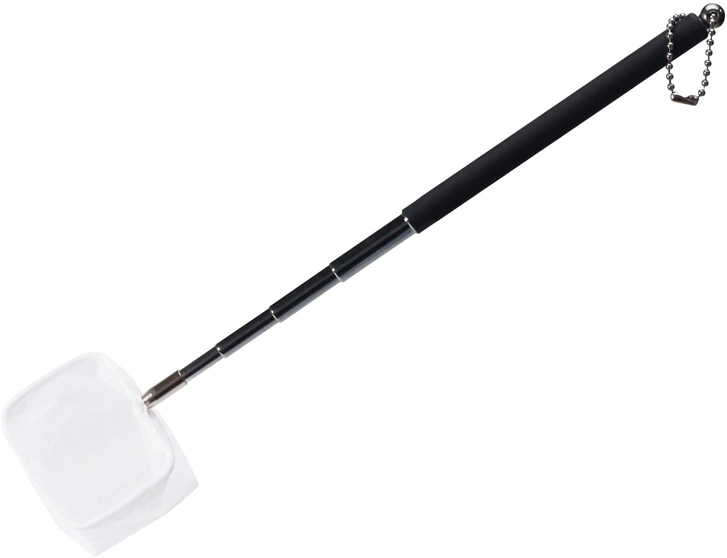 boxtechFish Shrimp Mesh Net, Extendable Stainless Steel Handle Fishing Net for Aquarium Fish Tank Pond