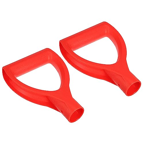 PATIKIL 31 mm/1,22 Pala D Agarre Mango, 2 Paquete PP Pala Mango Reemplazo D con Forma Agarre Jardín Accesorios para Jardinería Herramienta para Excavar Rastrillar