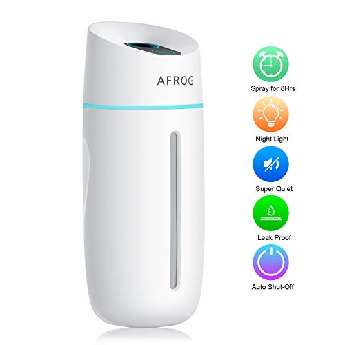 Portable Mini Humidifier,260ml Small Cool Mist Humidifier for Bedroom [BPA Free], USB Personal
