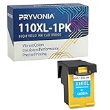 PRYVONIA Cartucho de tinta compatible 110XL 110 para HP Photosmart A516 A616 A626 A310 A526 A716 A617 A618 A612 A311 A314 A316 A320 A430 Reemplazo para CB304AN (110XL) Pack Tricolor g)