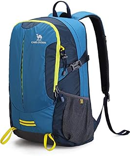 CAMEL CROWN Extra Large Waterproof Backpack 30-50L Laptop Backpack Multifunction Daypack Lightweight Camping