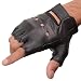 Interstate Leather Men's Basic Fingerless Gloves (Black, Small)