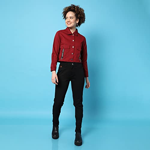 Image of Women's Cotton Jacket Relaxed Fit For Casual Wear | Full Sleeve | Stylish Wear Cotton Jacket Crafted With Comfort Fit And High Performance For Everyday Wear