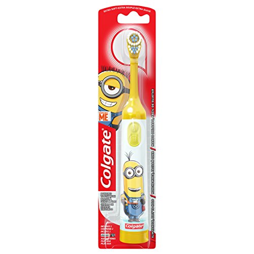 Colgate Kids Battery Powered Toothbrush, Minions (Colors Vary)