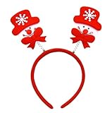 NICACE Christmas Headbands | Snowman, Springy Holiday Headbands | Christmas Stocking Stuffer Party Favor