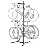 VEVOR Supporto Bicicletta per 4 Bici Rastrelliera Verticale Autoportante