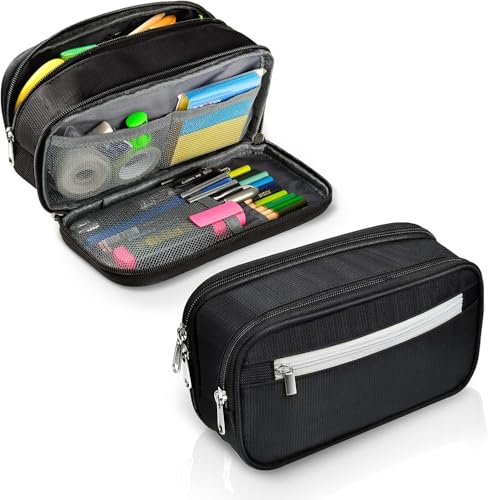 Image of Storio Pencil Box Pouch for School Kids Girls & Boys Aesthetic | Cute Stationary Compass Box Case Organiser | Travel Organiser