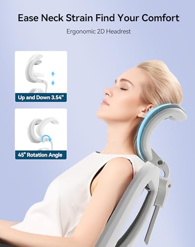 Image of SIHOO M57 Ergonomic Office Chair, Mesh Back Desk Chair with 3D Armrests