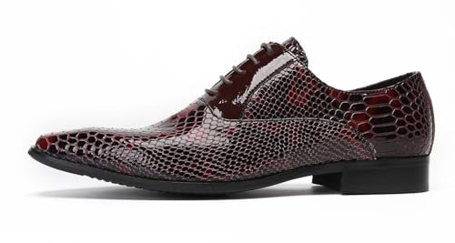 Santimon Mens Dress Shoes Formal Oxfords Shoes for Men Fashion Wedding Prom Business Leather Derby Casual Walking Shoes2